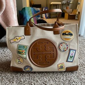 Tory Burch Ella Tote with Patches Aircraft